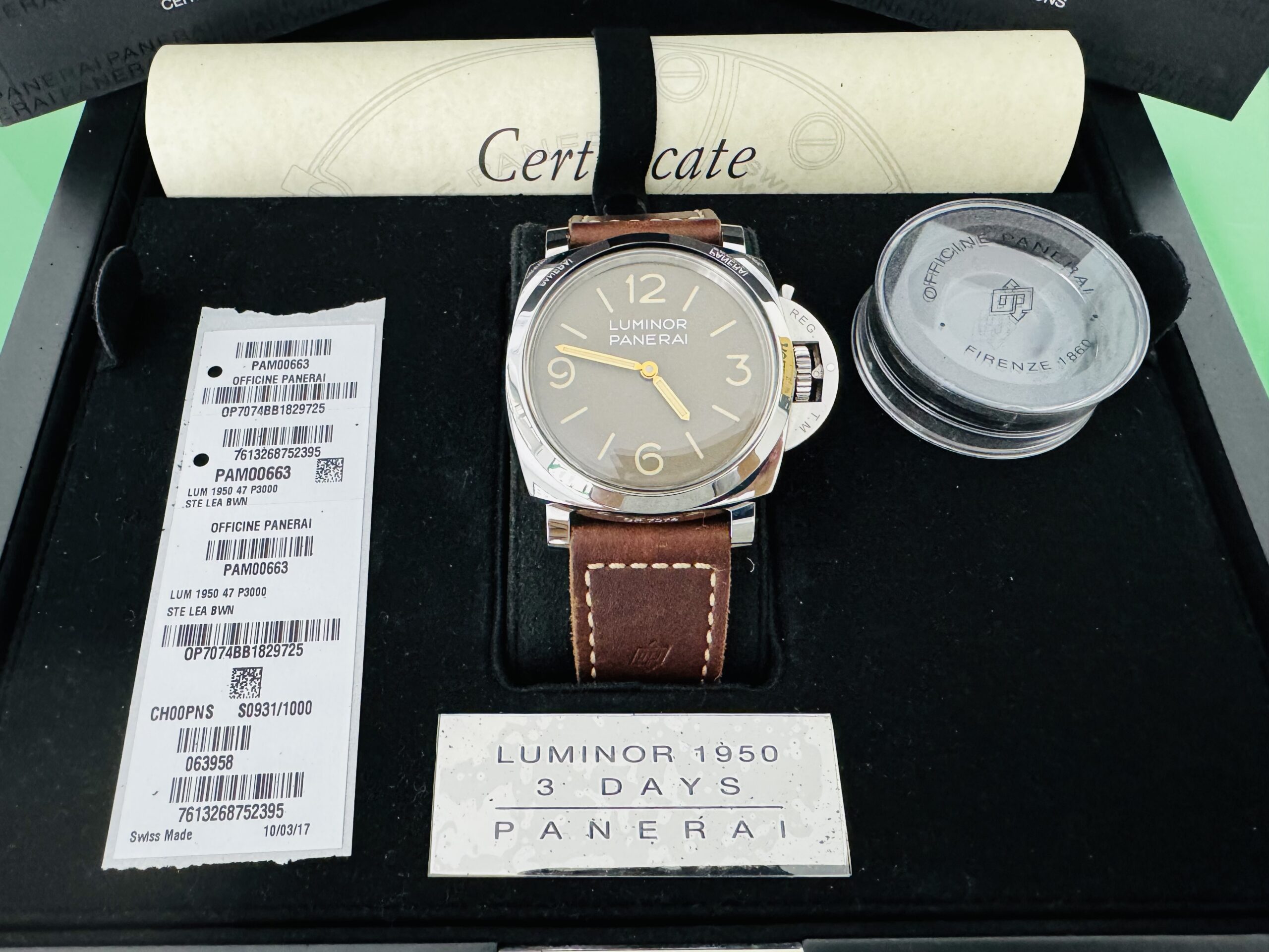 Panerai 00663 clearance